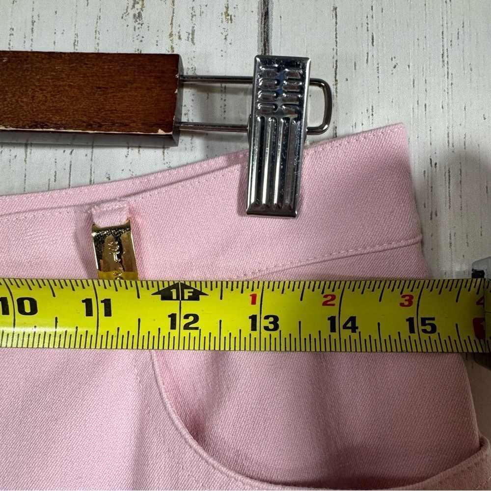 St John Sport Essentials By Marie Gray Stretch Light Pink Crop High Waist Pants - Picture 14 of 15